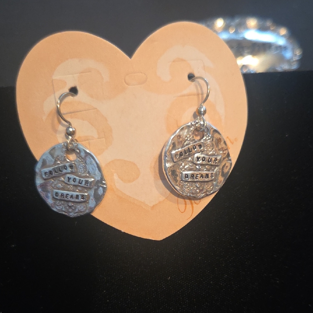 Brighton Silver 'Follow Your Dreams' Earrings